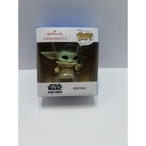 Hallmark Grogu Funko Pop Disney Star Wars The Mandalorian Christmas Ornament New